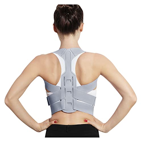 Correcteur de posture gris taille M ajustable pour soutien des vertèbres