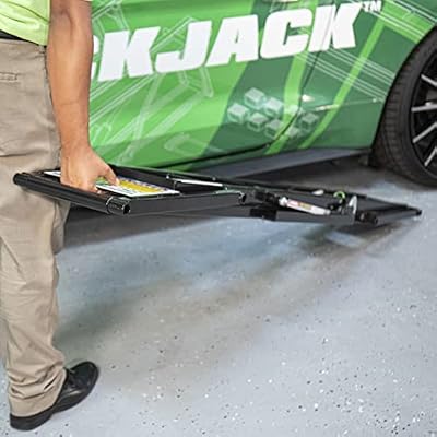 QuickJack Bundle - 7000TL Portable Car Lift, Includes Truck Adapters & Wall Hangers, ALI Certified, 110V Power Unit, Truck Lift for Garage & Shop, (7,000 lbs. Capacity)