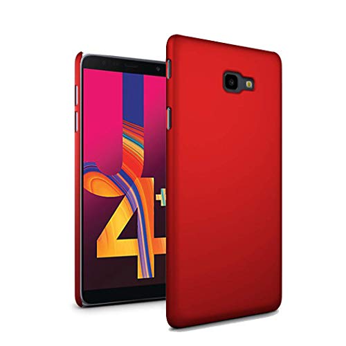 Samsung Galaxy J4+ Plus Covers, Samsung Galaxy J4+ Plus 6.0" SM-J415FN/DS SM-J415F/DS Case, Ultra Slim Thin Armour Hard Case - Matte Rubberized Samsung Galaxy J4+ Plus Phone Case (Red)