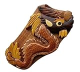 South Asia Trading Handmade Wooden Wood Intarsia Puzzle Dragon Puzzle Box (3077) - Hide Gift Cash