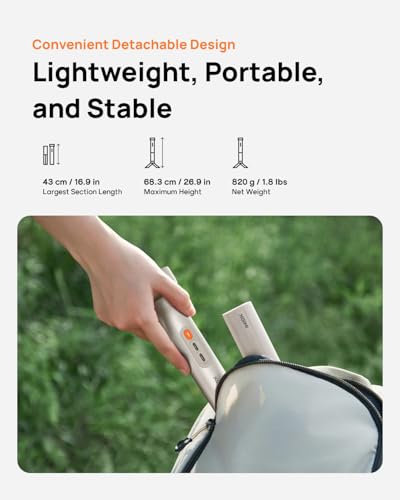 Image of XGIMI Original Accessory - PowerBase Stand for MoGo 4 Series, 2-in-1 Floor Stand & Battery, Up to 5 Hours Video / 12 Hours Music, Quick-Attach Release Button, Aluminum Alloy Design