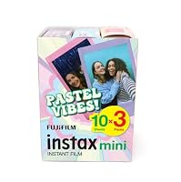Instax Fujifilm Mini Film, Pastel Vibes Novelty 30 Pack