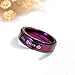 MONIYA Set of 2 Matching King and Queen Couple Rings Set Wedding Engagement Band Stainless Steel Promise Rings (Men 11 & Women 7 (2pcs))