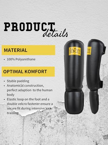 Foto von BENLEE Schienbeinschoner aus Kunstleder Guardian, Black, S/M