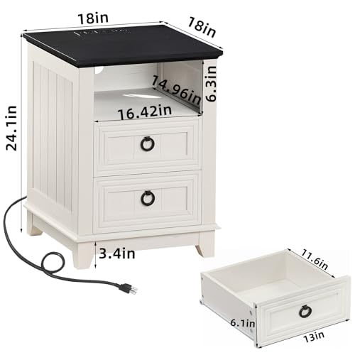 Farmhouse-Coffee-Table-Set-of-3-Furniture-Set-with-Charging-Station-Coffee-Table-with-Hidden-Storage-Organizer-and-Nightsand-3-piece-set-Country-Center-Table-Set-for-Living-RoomOffice-Home Farmhouse Coffee Table Set of 3 Furniture Set with Charging Station Coffee Table with Hidden Storage Organizer and Nightsand 3 piece set Country Center Table Set for Living RoomOffice Home