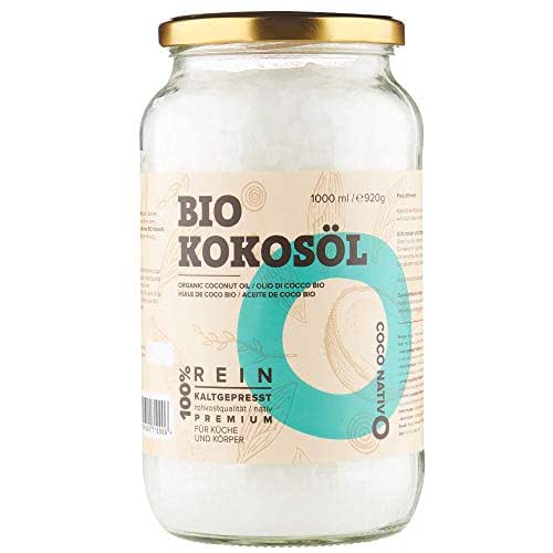 Bio Kokosöl CocoNativo - 1000mL (1L) - Bio Kokosfett, Kokosnussöl,