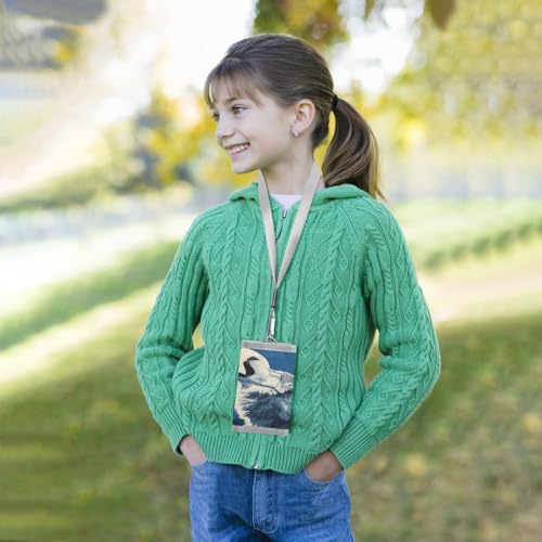 Wolf Moon Howl Blue Kids Wallet for Boys Girls Outdoor Sport Trifold Wallets for Youth Teen Child Wallet with Zippered Coin Pockets Card Holders Front Pocket Wallets with Magic Sticker 6