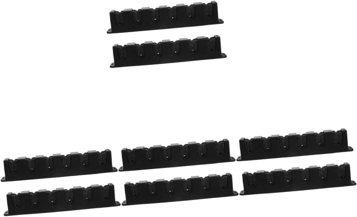 BESPORTBLE 8pcs Billiard Accessories Pool Cue Holder Wall Mount Pool Stick Holder Wall Mounted Cue Rack Decorative Stand