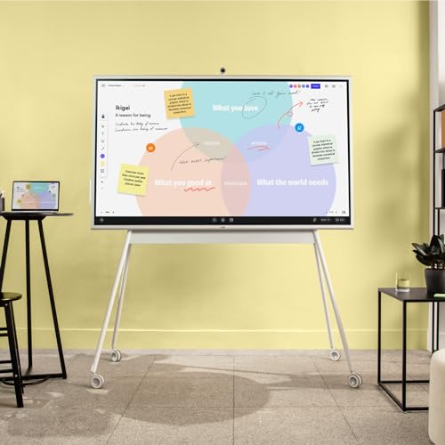 Image of Vibe Portable Stand for S1 75 inch Smart Board, 4 Lockable Wheels | Portable and Sleek, 4 Lockable Wheels, Easy Assembly, Fits S1 75 inch Smart Board, Ideal for Office and Classroom