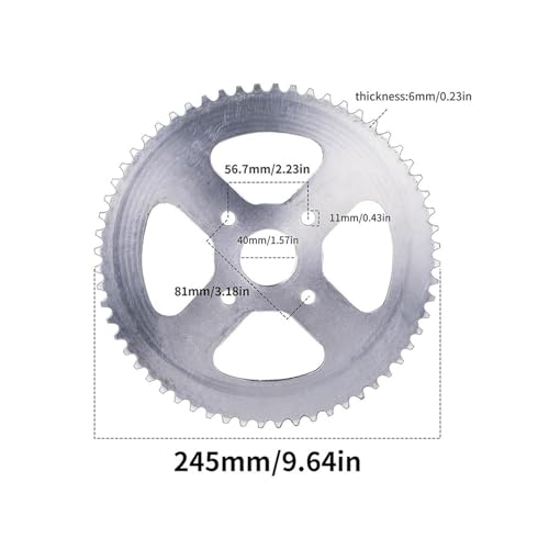 Pignon de transmission 420 en acier robuste pour entraînement direct