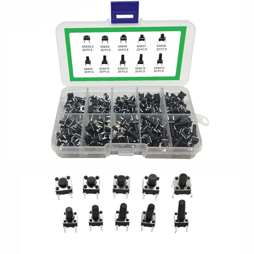 200 Interruttori Tattili A Pulsante 4 Pin - Kit Per Elettronica, Telecomandi E Giocattoli - Foto 2