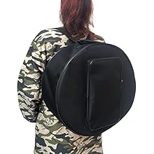 WATERPROOF：The surface of the drum backpack is made of 600D oxford fabric, waterproof and dust-proof, giving your durm and durmstick a good protection, ensuring long-lasting use. PORTABLE：The handle of our instrument bag is filled with cotton, more t...