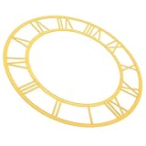 Installation facile : conçue pour une application simple, adhère directement aux murs sans outils ni matériel supplémentaires. cadran d’horloge, horloge à chiffres romains