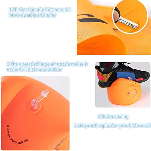 8 Pack Swim Arm Bands,Swimming Inflatable Armbands Arm Rings,Inflatable Arm Floaties,Safety Swimming Float Arm Bands,Floater Sleeves Swimming Rings Pool Accessories For Kids,Toddlers And Adults #TOP3