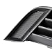 Anzios Left Right Lower Bumper Black Grille Compatible for Audi A3 S3 2013 2014 2015 2016 2017 w/o Fog Light Hole AU1038141 AU1039141