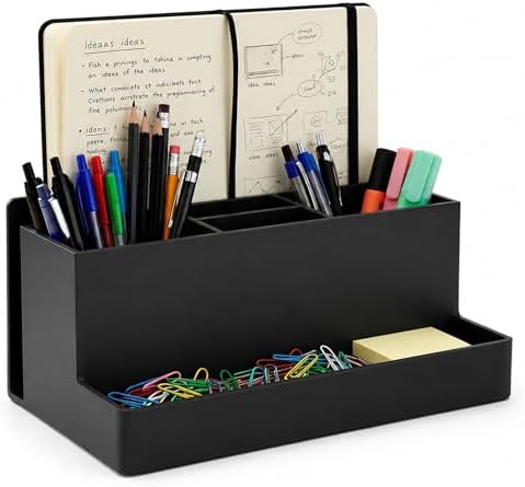 Acrimet Organizador de Mesa, Porta Lápis Canetas, 6 Divisórias, C...