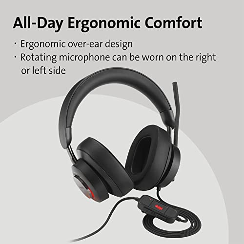 Image of Kensington Noise Cancelling H2000 USB-C Over-Ear Headset (K83451WW)