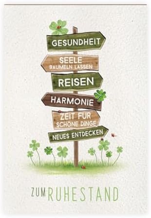 KE - Carte De Vœux De Départ à La Retraite Pour Homme Et Femme