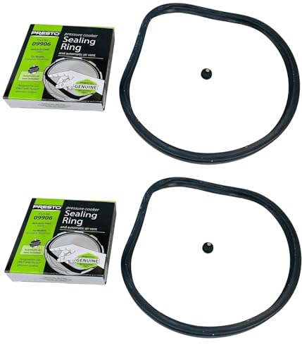2 Pk Presto Pressure Cooker Sealing Ring Gasket 09906 miniatura 1