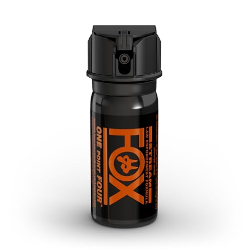 Fox Labs, One Point Four, 4 % OC Pepper Spray- Flip Top Stream (2 oz) 24FTS