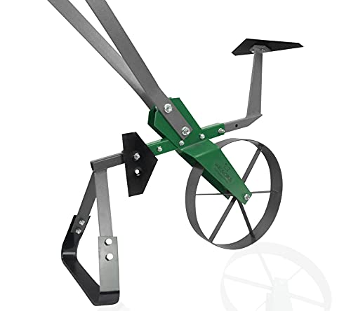 Varomorus Cultivador de Roda Alta, Enxada de Roda Única de Aço Autolimpante, Ferramenta de Jardim de