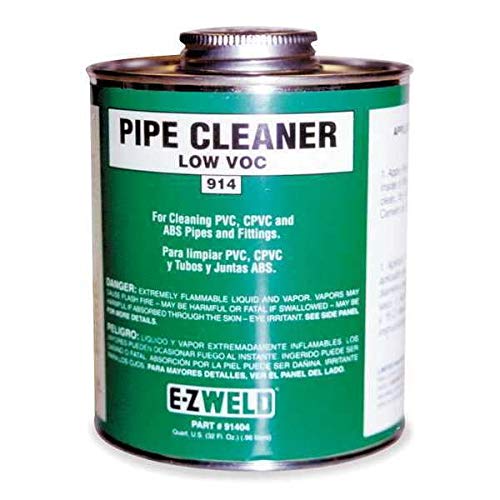 Cleaner, 16 Oz, Clear, PVC, CPVC, ABS Industrial & Scientific