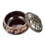 CONGARTENO Quemador de Incienso Cerámico con Diseño Hueco Soporte para Varitas Decoración Elegante para Hogar Sala Yoga y Oficina