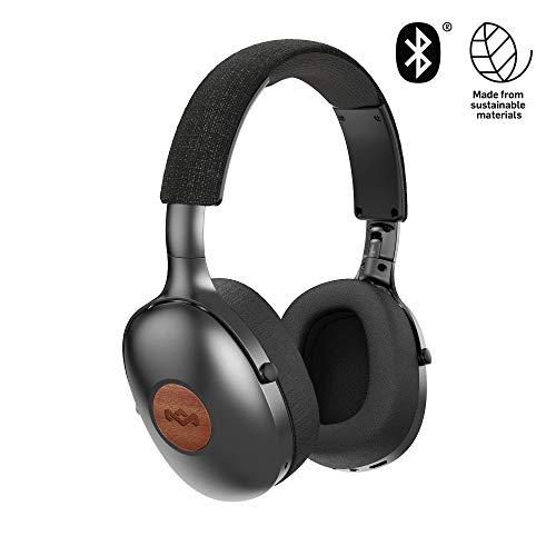 House of Marley Auriculares Positive Vibration XL, 24 h de Duración de la Batería, Controlador de 50 mm, Micrófono Integrado y Funcionalidad Remota