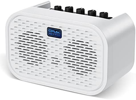 Mini 10W Guitar Amp, LEKATO Rechargeable Electric Guitar Amplifier, Clean&Distortion&Delay, Three-Band EQ, Gain Regulation, Support Bluetooth 5.0, for Daily Guitar Practice