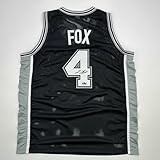 Facsimile Autographed De'Aaron Fox San Antonio Black Reprint Laser Auto Basketball Jersey Size Men's XL