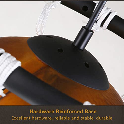 Berlato Basketball Lighting, Creative Cool Pendant Lighting, Industrial Chandelier With 12" Basketball Hoop, Sports Style Decor, Suitable For Kids Room, Bar Decor(E26 #TOP3