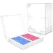 4 PCS Plastic Playing Cards Boxes, Snaps Closed Empty Plastic Storage Box, 2 Decks Card Case Playingcard Storage Clear Business Trading Card Case for Cards