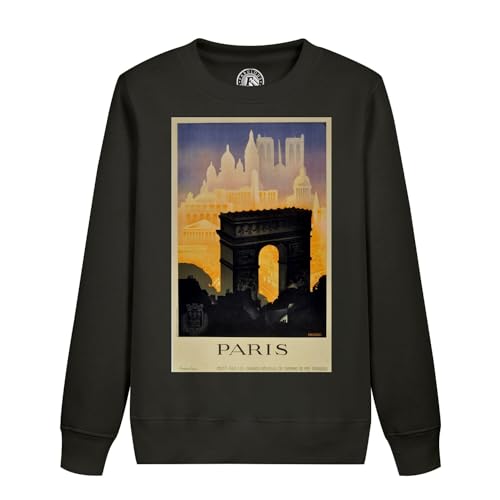 Sweatshirt enfant Paris vintage avec motif Arc de Triomphe Art Deco années 30