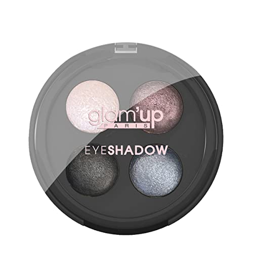 Glam'Up Paris - Quattro Ombres à Paupières - Palette 4 Fards à Paupières Assortis - Pigments Intenses - Longue Tenue - Facile à Appliquer - 4 Your Eyes - N°3-8 g