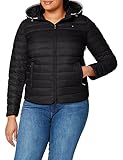 hilfiger kapuzenshirt damen Eine aufgesetzte Innentasche Tommy Hilfiger Damen Th Essential Lw Dwn Pack JKT Jacke, Black, L
