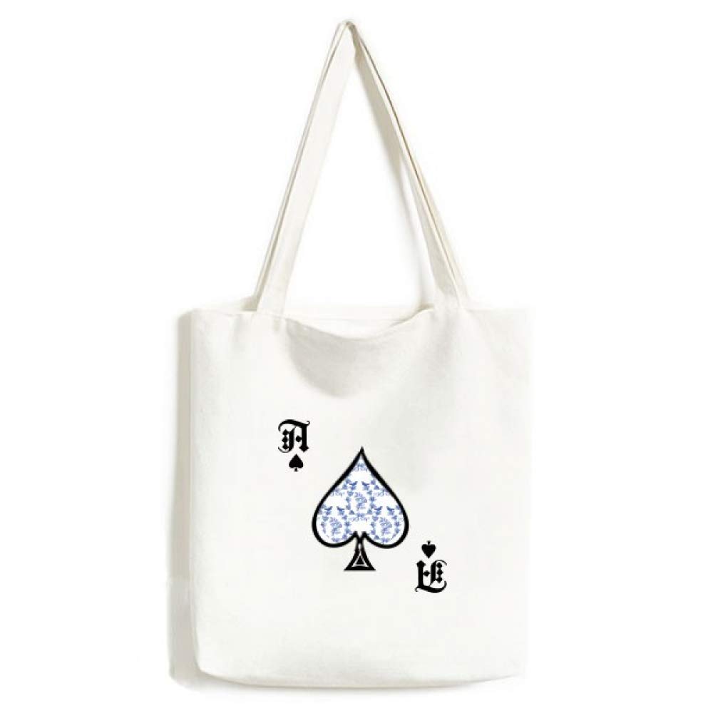 Sac lavable en forme de feuille bleu et blanc facile à nettoyer