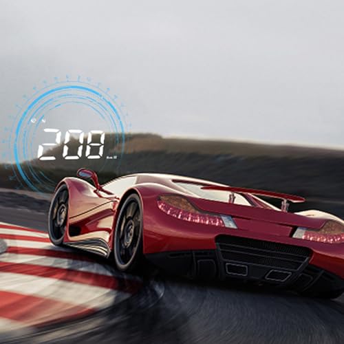 Velocímetro holográfico HUD de coche con medidor digital de velocidad y proyector de vidas 2