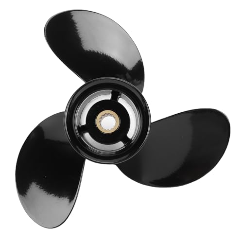 Haofy 9,25 X 10 RH Außenbordpropeller 48 828156A12 Aluminiumlegierung Bootsmotor Propeller Ersatz für 2-Takt 4-Takt