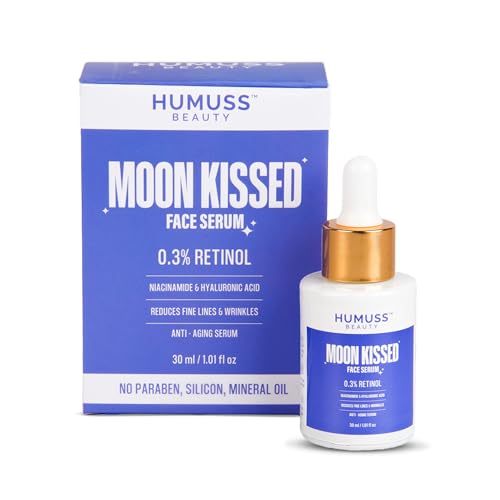 Humuss Beauty Moon Kissed 0.3% Retinol Anti-Aging Serum, 30ml | Dermatologist Recommended, Reduces Fine Lines, Wrinkles & Enlarged Pores, With Niacina