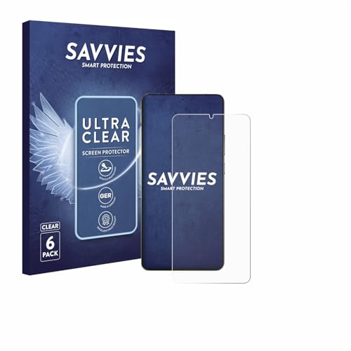 savvies 6 Pack Screen Protector Compatible with Motorola Signature 165 Protection Film Clear