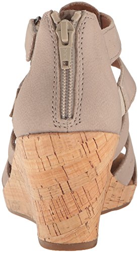Rockport Women's Briah Gladiator Wedge Sandal, New Taupe Nubuck, 8.5 M Us #TOP2