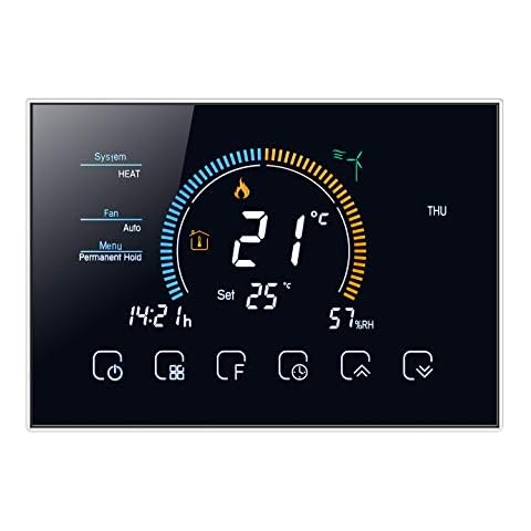 Qiumi Smart Wifi Thermostat with LCD Screen Cover