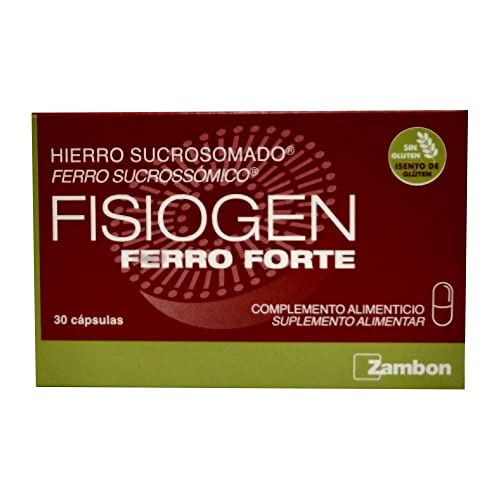 Zambon FISIOGEN Ferro Hierro Forte 30 Cápsulas, Sin sabor