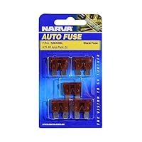 Narva 40 Amp Standard ATS Blade Fuse, Brown, 19 x 19 mm (Blister Pack of 5)