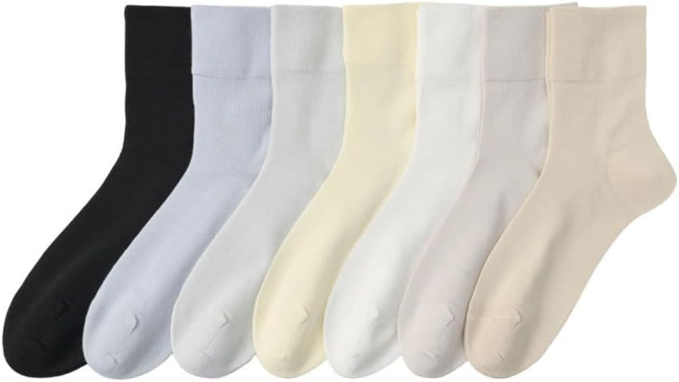 Loose Mouthed Socks Non Cramped Boneless and Soft Mid Length