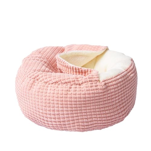 Lit doux pour chat lavable et chaud, grand nid confortable d'intérieur