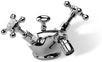 1890'S SINGLE HOLE BIDET WITH LARGE BASE (CERAMIC DISC), Weatherd Bronze