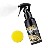 Getto ruota per pneumatici auto – Spray lucido per pneumatici | medicazione per pneumatici auto – per protezione lucida | Spray per lucidatura pneumatici per gomma – Protezione UV – Per la