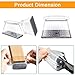 32 Pcs Rectangle Chair Leg Floor Protectors for Hardwood - Silicone Felt Furniture Pads, Scratch/Noise Reducing Covers, Large (Fit Perimeter 5
