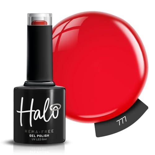 Halo Gel Polish 8ml - 777. UV/LED Gel Nail Polish, Long Lasting & Easy To Apply. Nail Art Colours For Manicure & Pedicure. Gel Polish For Professional & Home Use.